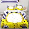 3pcs Duvet Cover Set (1*Duvet Cover + 2*Pillowcase, Without Core), Bananas in Pyjamas Print Soft All‑Season Bedding Set, Home Bedroom Decor Gift