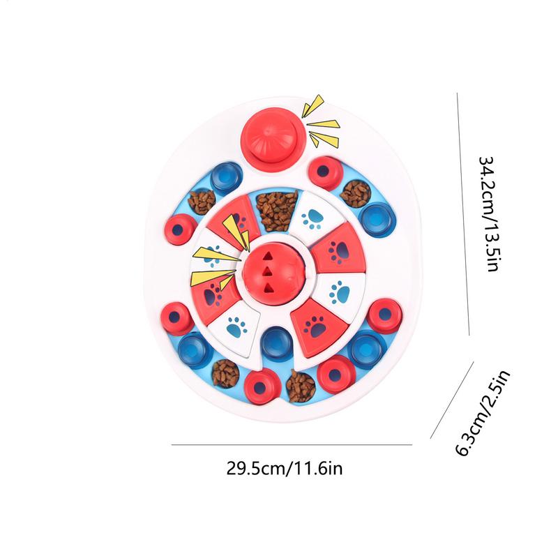Puzzle Slow Feeder Dog Bowls Non Slip Base Maze Dish 360 Degree Rotate Slow Feeder Dog Bowls For Large Breed Pets Boredom Relief