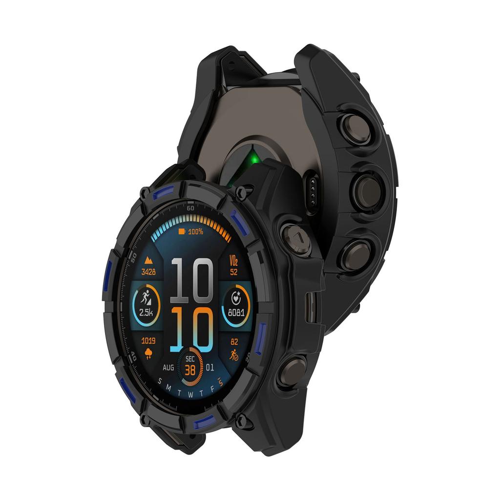 Чехол для часов из ТПУ Противоударный защитный корпус для Garmin Fenix 8 обеспечивает полную защиту, не затрудняя использование.