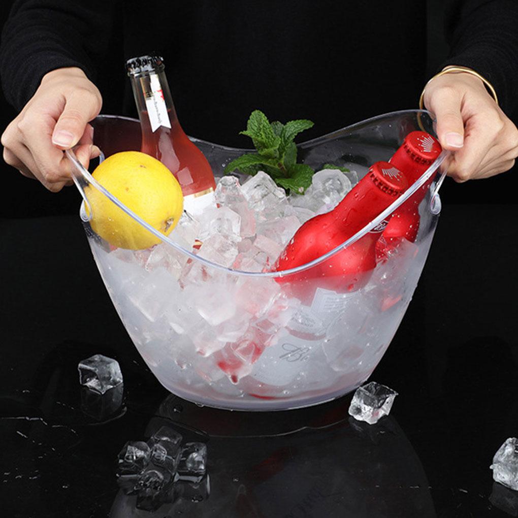 Универсальный пластиковый ледяной ковш для напитков, охлажденный и освежающий, для вечеринок, бара, пива, вина, охладитель, легко моется