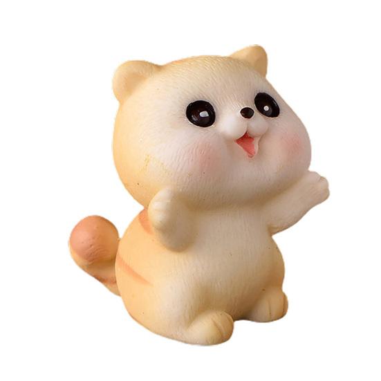 Lovley Eco-friendly Practical Decorative Widely Usage Cat Small Figurine Pet Miniatures