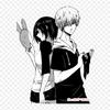 Kaneki And Touka Mask Ken Kaneki Tokyo Ghoul Iron On Patches For Clothing Applique Stickers On Clothes Heat-Sensitive Custom Patch