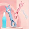 4-in-1 Beer Bottle Openers Pink Cartoon Can Opener Stainless Steel Bottle Can Opener Bar Kitchen Tools Gadgets Beer Accessories
