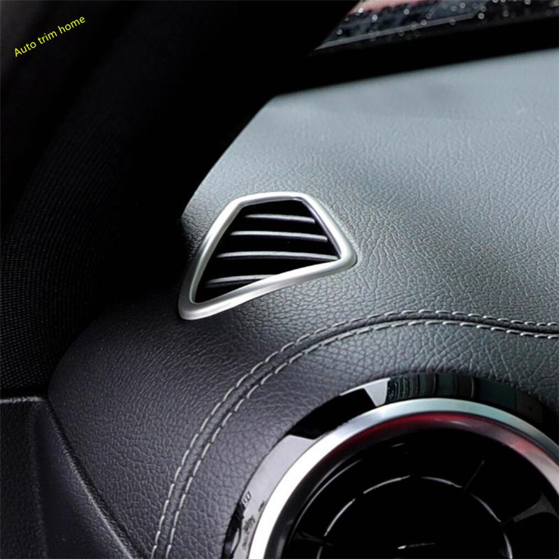 Stainless Steel Dashboard Air Outlet Vent Trim Cover For Mercedes Benz A Class W177 V177 A200 A220  - 2025 Car Accessories