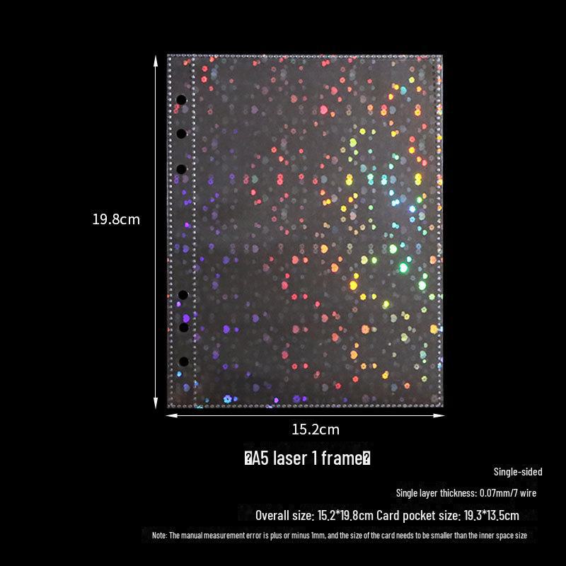 Нескользящая визитница формата А5 с 4-мя прозрачными внутренними карманами для хранения 3-дюймовых фотографий Polaroid
