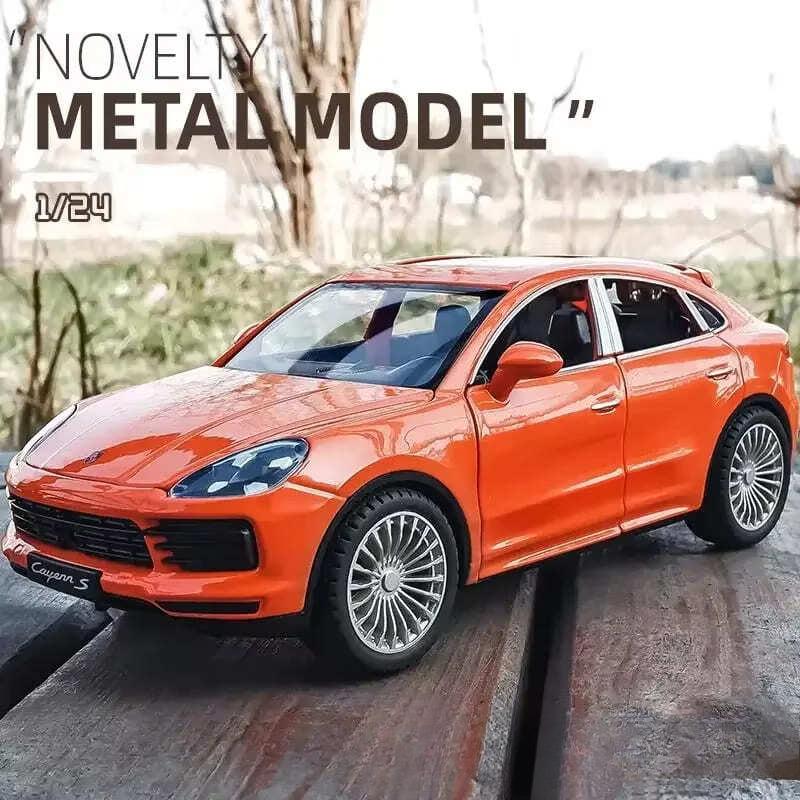 LYZRC Large 1:24 Porsche Cayenne SUV Miniature Collection Simulation Die-cast Alloy Car Sound and Light Vehicle Toy Car Children's Gift