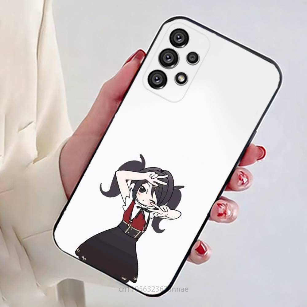 Чехол для телефона игры Needy Girl Overdose для Samsung Galaxy A13, 21s, 22, 31, 32, 52, 53, 71, 80, A91 Мягкий черный корпус