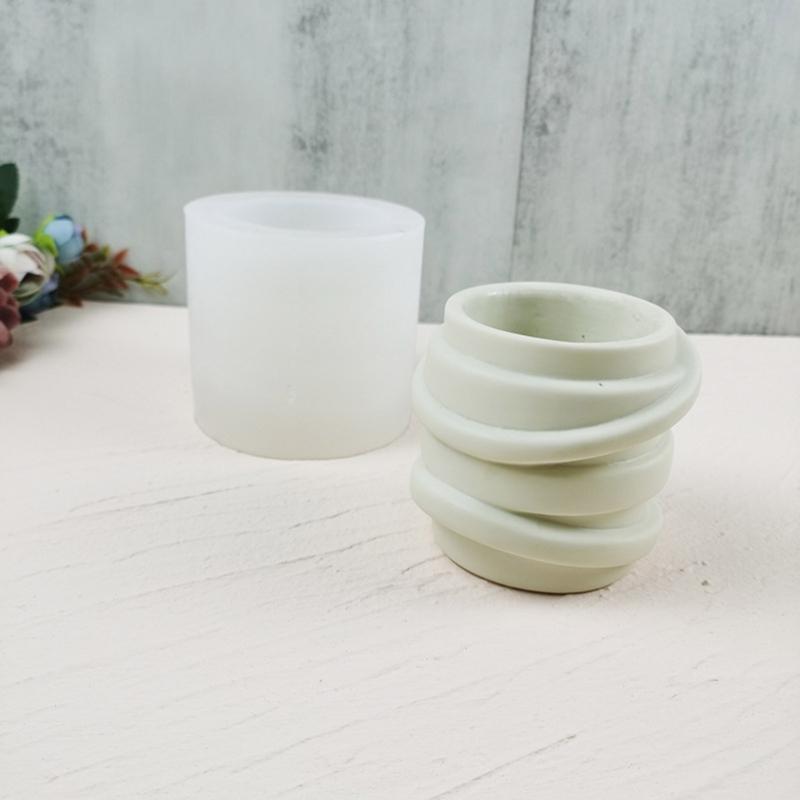Скандинавское искусство, гипсовый цветок, силиконовая форма, эпоксидная смола, форма для чашки свечи, сочная ваза, цементная форма, держатель для ручек, форма