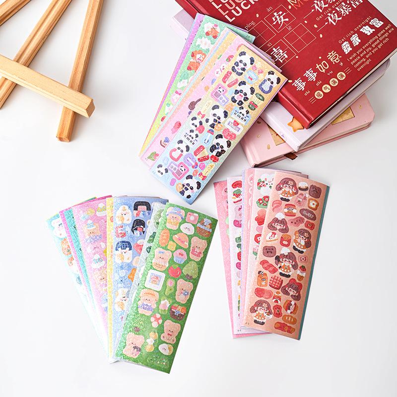 Набор лазерных стикеров в корейском стиле Guka из 200 штук - Случайный микс высокой ценности