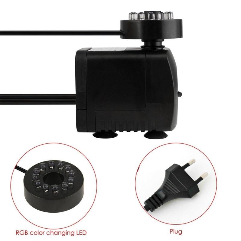 Горячий! Мини-погружной водяной насос со светодиодной подсветкой для аквариумов KOI, рыбный пруд, фонтан, водопад