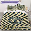 Custom Name Manchester United FC Bedding,Quilt Set Quilt Cover Pillowcase Home Birthday Gift(1 * duvet cover + 2 * pillowcase, without core)_xia
