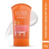 Лотус Хербалс Солнцезащитный крем Safe Sun SPF 20 | Широкий спектр защиты UVA/UVB | Легкая текстура, нежирный | Для всех типов кожи | 50 г