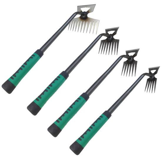 Инструмент для прополки артефактов в саду с нескользящей ручкой, нержавеющий высокопрочный эффективный ручной инструмент для удаления сорняков