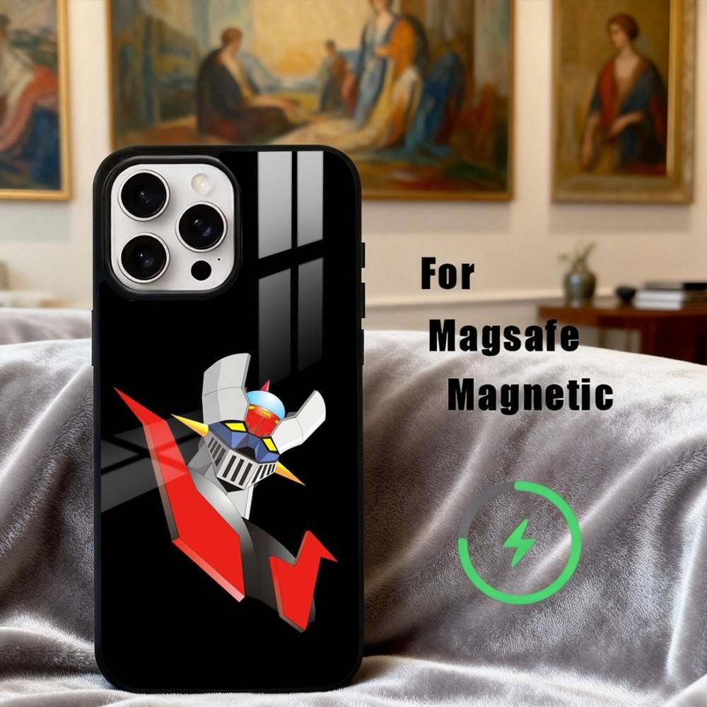Animation UFO R-Robot G-Goldorak-K Phone Case For iPhone17,16,15,14,13,12,11 Plus,Pro Max Magnetic For Magsafe Wireless Charging