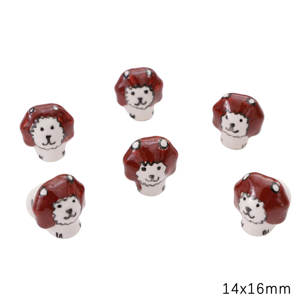 Керамические расписанные вручную бусины для милых животных-подвесок для браслетов, ожерелий и ювелирных изделий своими руками