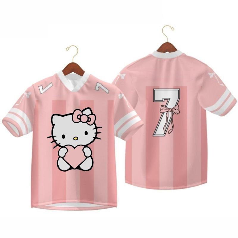 Дисней Хелло Китти Мультяшная Аниме Футболка для Мужчин и Женщин, Спортивная и Повседневная, Ролевые Игры, Детей и Взрослых, 3D Печать