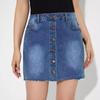 Women's INS Personalized Design Denim Skirt Short Skirt for Women
