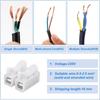 50 Pcs CH2 Quick Spring Wire Connectors Block, Compact Clamp Electrical Connectors Terminal Block For Electrical Wiring