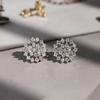 Huitan Sparkling Women Stud Earrings Full Shiny Cubic Zirconia Fresh Style Party Engagement Accessories Trendy Versatile Jewelry 1