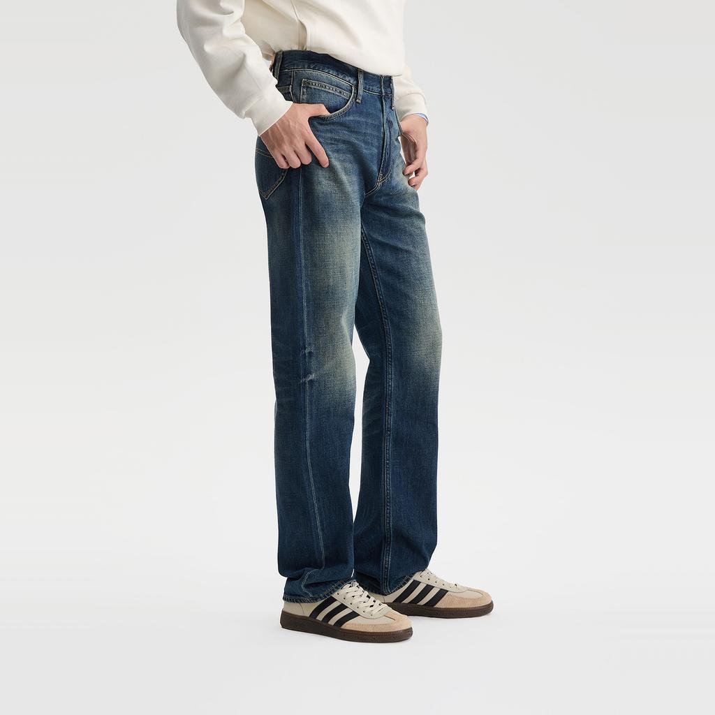 Lee Jeans Men's Dark Blue Moderate Straight Fit Pants LMB256753209189A09236