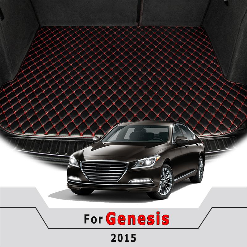Car Trunk Mats Fit For Hyundai For Genesis 2015 Rear Trunk Liner Cargo Foot Pads Accessories Products Parts Automobiles