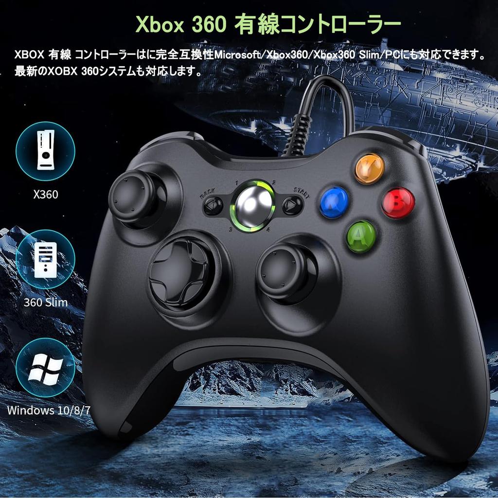 Проводной геймпад Xbox, модернизированный контроллер ENKE Xbox 360, геймпад для ПК, подключение по USB, без задержки, усиленная кнопка, эргономичная двойная вибрация, обновление