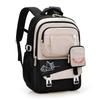 Color Matching Trendy Nylon Travel Backpack Lightweight Schoolbag Gift Kids