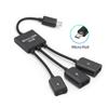 FONKEN 3 порта Type-C USB-адаптер OTG кабель USB C 3,0 2,0 штекер-USB микро-мама адаптер USB-концентратор для Samsung Xiaomi Huawei