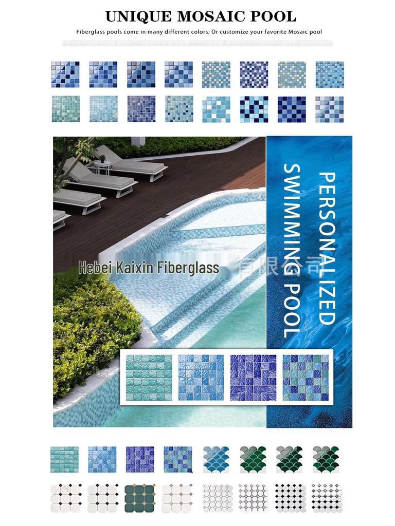 Термостатический Акриловый Бассейн - Квадратные/Круглые Варианты из Стекловолокна для Вилл и Домашнего Использования