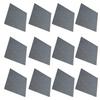 12Pcs Acoustic Panels Polyester Fiber Cutable Sound Absorption Panel for Rehearsal RoomsDark Grey