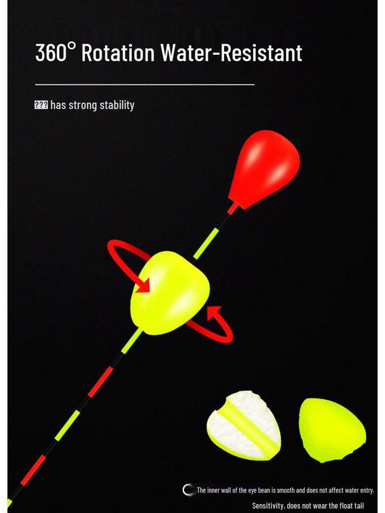 Ультракороткая трава Дыра Нано Поплавок для Карася с Утолщенным, Привлекающим Внимание Дизайном