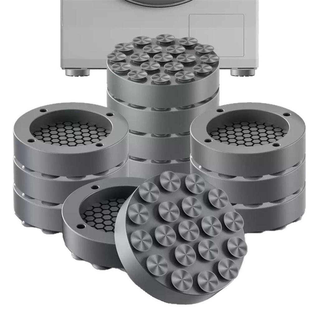 Антивибрационная подкладка для ножек стиральной машины Силиконовый нескользящий коврик Универсальный бесшумный коврик с повышенной высотой Подкладка для ножек холодильника