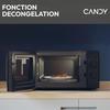 Micro-ondes Candy Idea CMW20SMB 700 W 20L Noir - Fonction Décongélation - Plateau Tournant en Verre - 5 Niveaux de Puissance