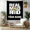 Real Madrid Club Customize Your Name Tapestry Aesthetic Wall Tapestry Non-Fading Color Great for Dorm Room All-Season Use