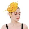 Шляпки-fascinator с перьями Цветочные аксессуары для волос Модный макияж Выпускной Женщины