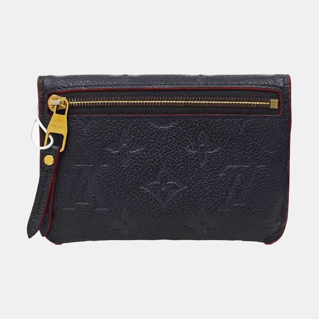 [Б/У] Конверт-кошелек из мягкой зернистой кожи с тиснением Monogram, кошелек для мелочи, ключница - Очень хорошее состояние #1EKA9DI