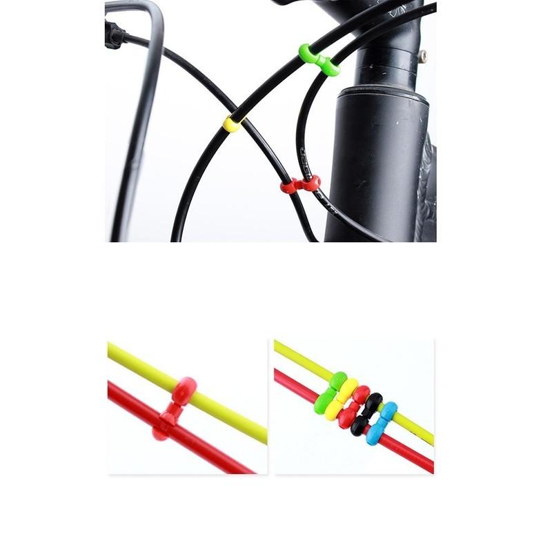 20pcs Bicycle MTB Brake Gear Cable S Style Clips Buckle Hose Guide Bike Cross Line Clip Ring Clasp Cycling Accessories