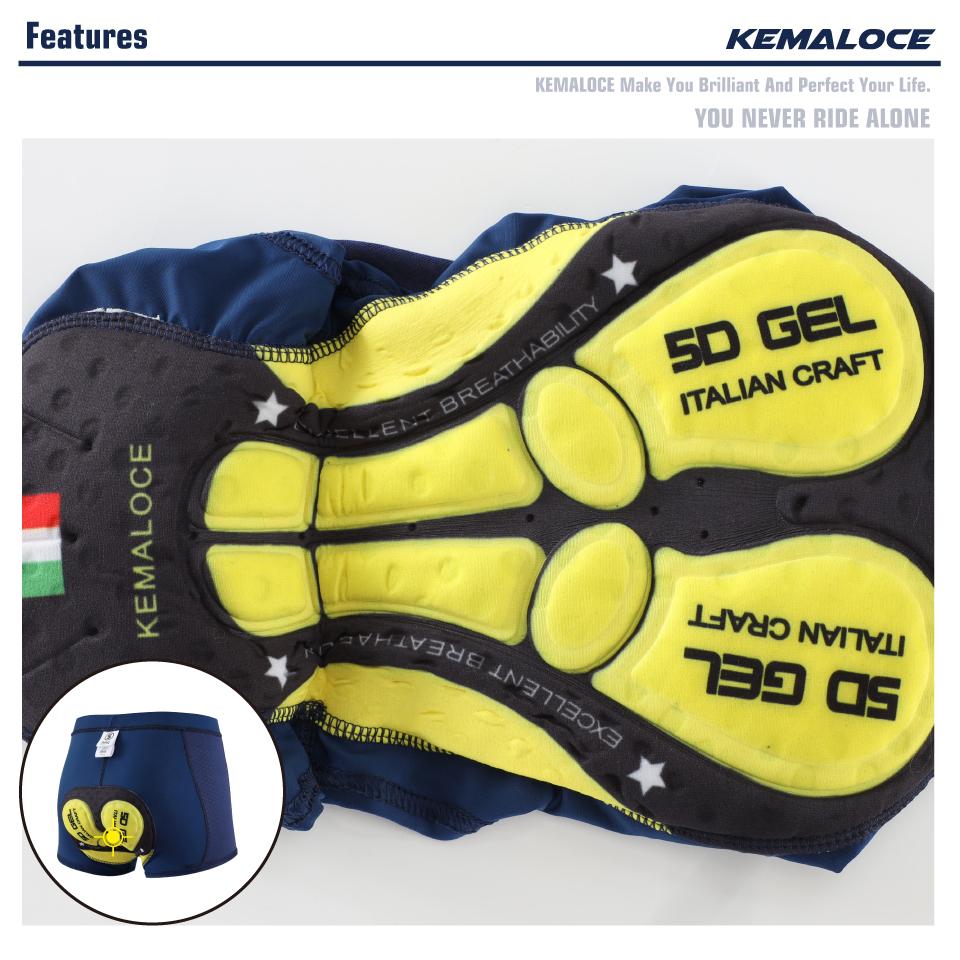 KEMALOCE Велосипедное нижнее белье для мужчин 5D гелевые подкладки противоударные велосипедные шорты синие, серые, белые и фиолетовые велосипедные шорты MTB велосипедные трусы