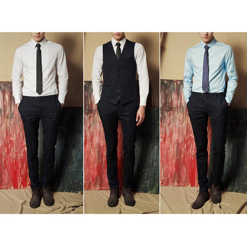 Casual Slim Plain Mens Solid Skinny Neck Party Wedding Tie Necktie