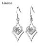 Lindon Copper Alloy Zircon Earrings Drop Earrings For Women Wedding Party Gifts