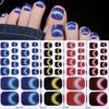 6Sheets Shimmering Glitter Toenail Stickers Colorful Toe Nail Sticker  Summer Use