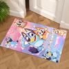 Bluey Customized Name Carpet Perfect for Game Room Dining Room Dormitory Kitchen Anti-slip Rug Decorate Offices Birthday/Christmas Gift