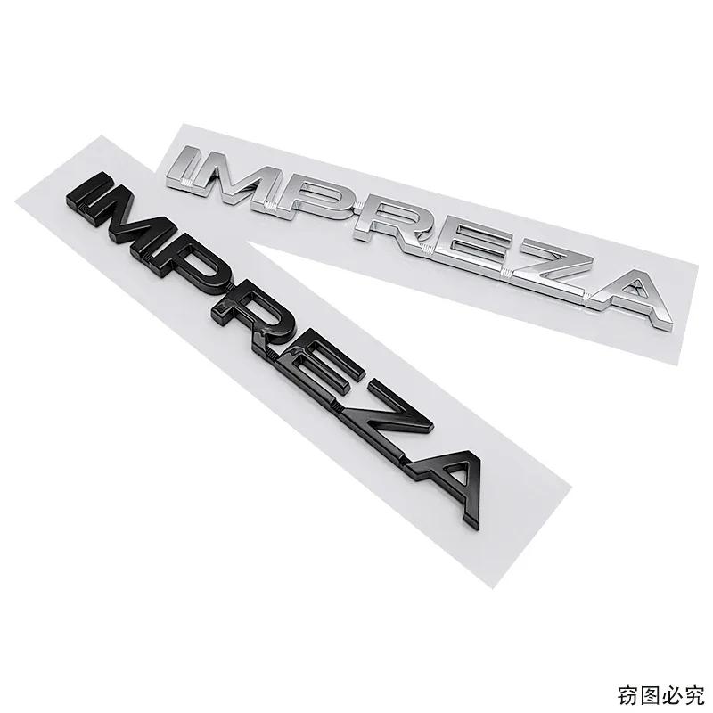 For Subaru IMPREZA Logo Letter Stickers Badge Decal ABS Car Rear Trunk Tail Emblem Decoration Auto Retrofit Accessories vys3