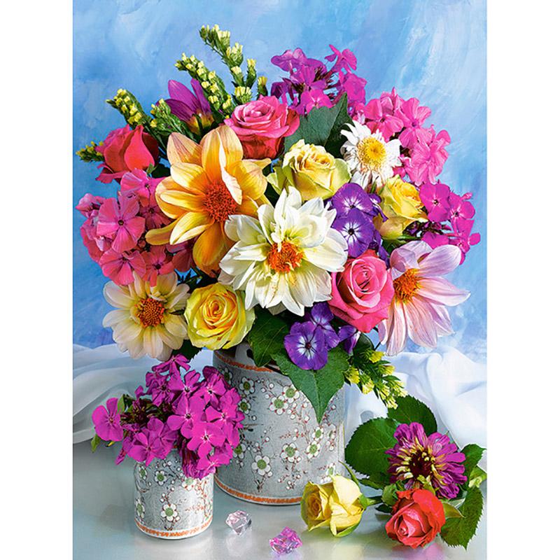 Полный круглый алмазная живопись из смолы, цветок, 5D DIY, алмазная вышивка, пейзаж, вышивка крестом, картина со стразами, настенное искусство