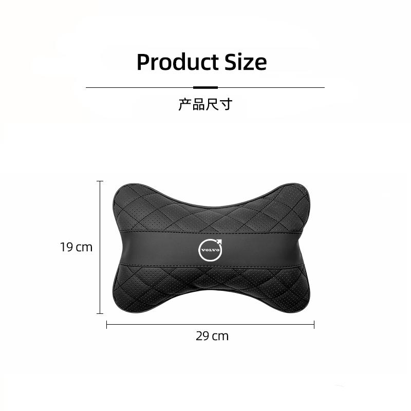 Quality Leather Car Neck Pillow Seat Headrest Cushion For Volvo ES90 EC40 EX40 EM90 XC90 V90 V60 XC60 V40 S80 S60 S90 C40 XC40 V