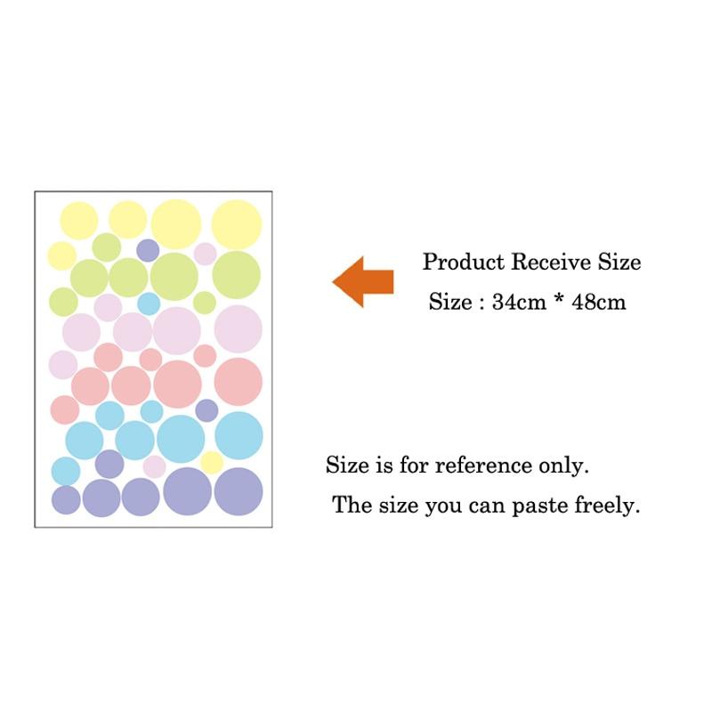 Креативная наклейка на стену в цветной горошек «сделай сам», для детей, детских комнат, спальни, украшения дома, настенная роспись, художественные наклейки, наклейки из ПВХ, обои