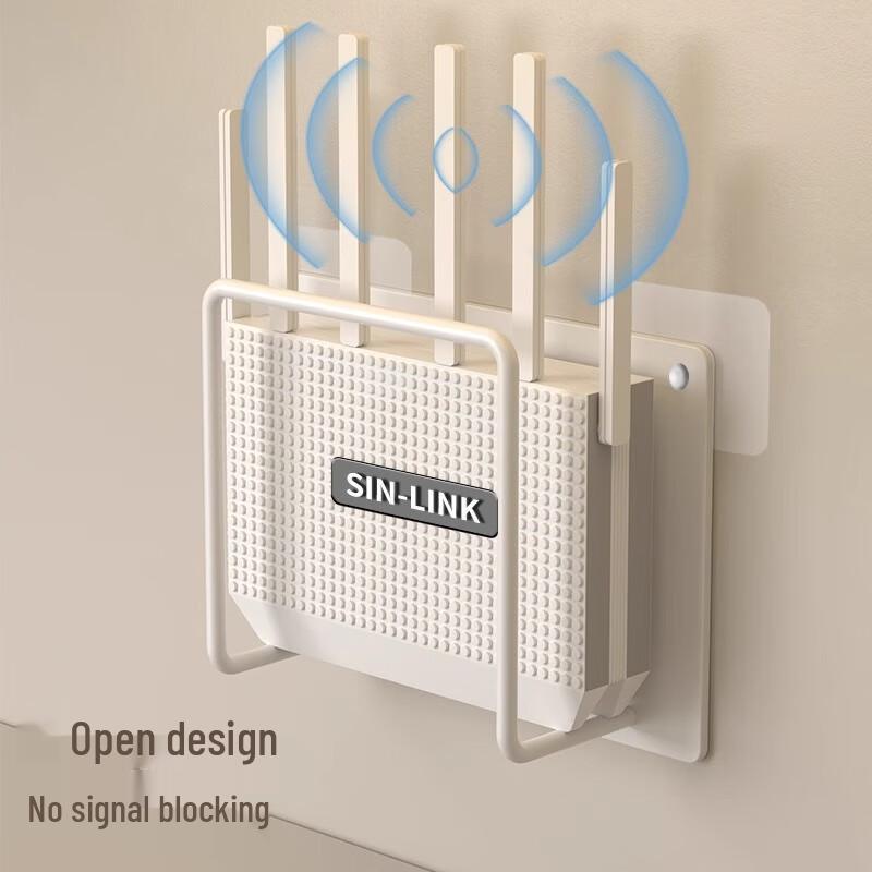 Wall-Mounted WiFi Router and Set-Top Box Storage Shelf
