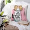Start Showing Up As Her Square Pillowcase Polyester Linen Velvet Pattern Zip Decor Throw Pillow Case Home Cushion Cover