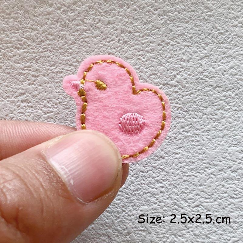 Cartoon Animals Embroidered Iron Patch For Clothing DIY Striped Sewing Patch