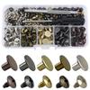 125 Set Multipurpose Chicagos Binding Screws Set for Leather Craft Supplies and Bookbinding with Storage Box Use